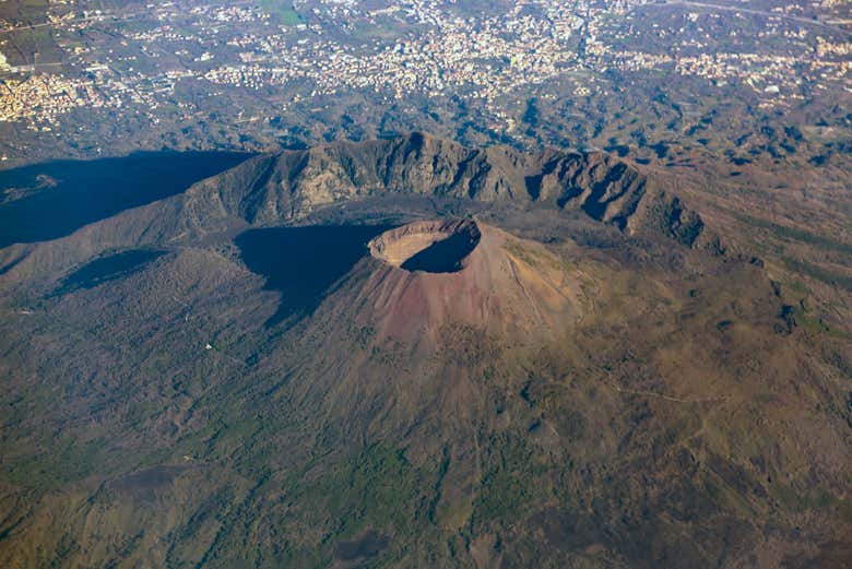 Il cratere del Vesuvio