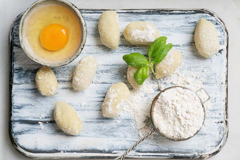 Ingredienti per preparare gli gnocchi fatti in casa