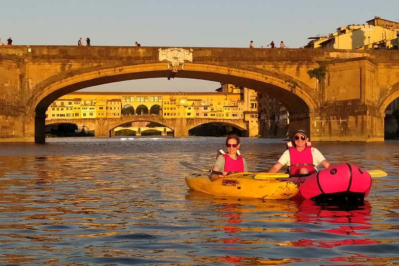 Nei pressi del Ponte Santa Trinità
