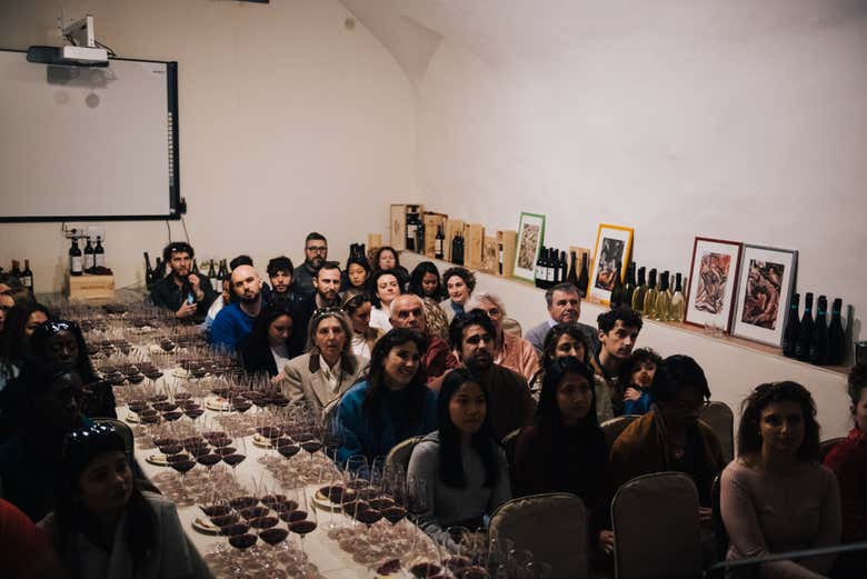 Degustazione vino nel Chianti